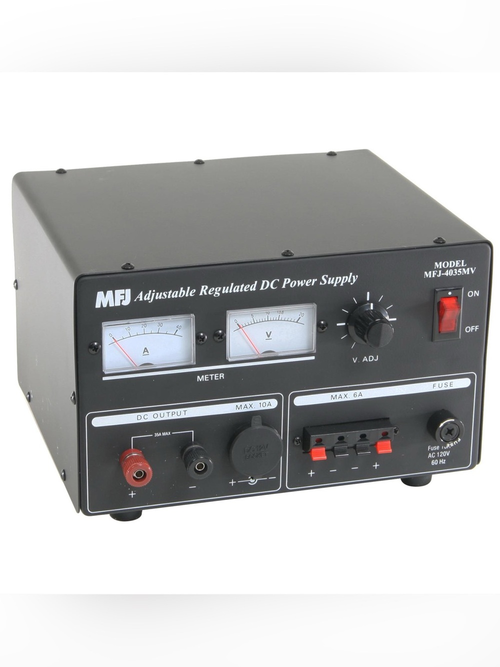 MFJ Model MFJ-4035MV Adjustable Regulated Linear DC Power Supply, Tested Working